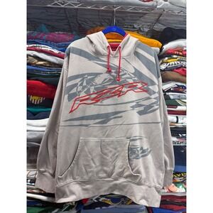 Polaris RZR Hoodie Mens XL Tan Red Embroidered Racing Graphic Sweatshirt Offroad